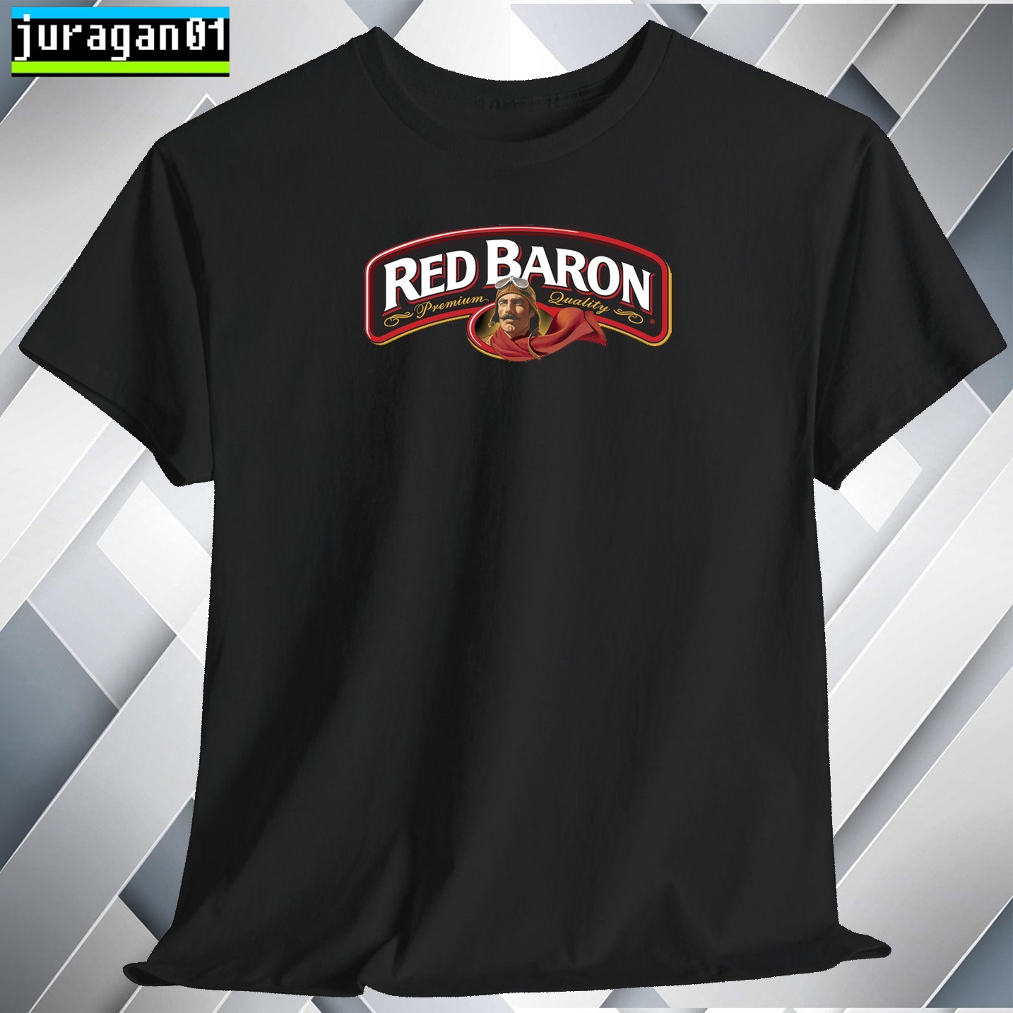 Red Baron frozen pizza Shirt Logo Black/Gray/Blue/Red/White S to 5XL Made in USA