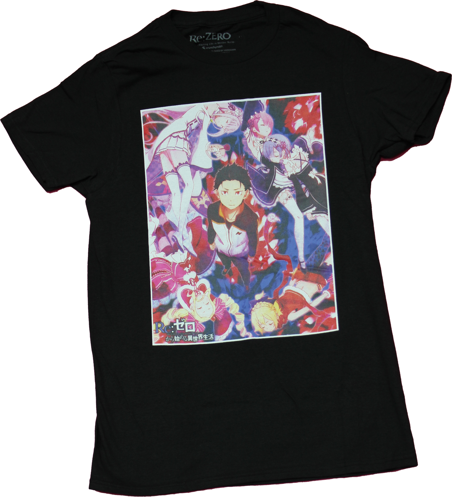 Re:Zero New Adult T-Shirt - Glowing Group Key Art Image gallery