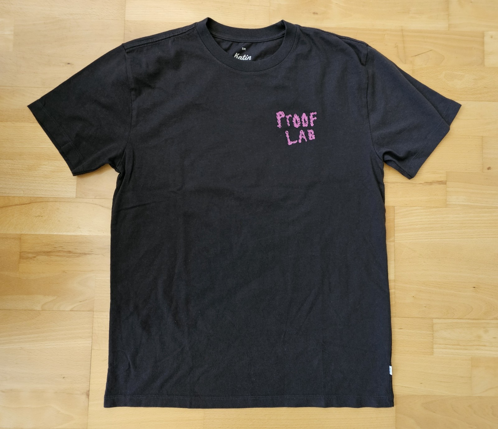 Katin Proof Lab Surf Shop Men Dark Brown Small T Shirt Organic Cotton NWT Norcal gallery