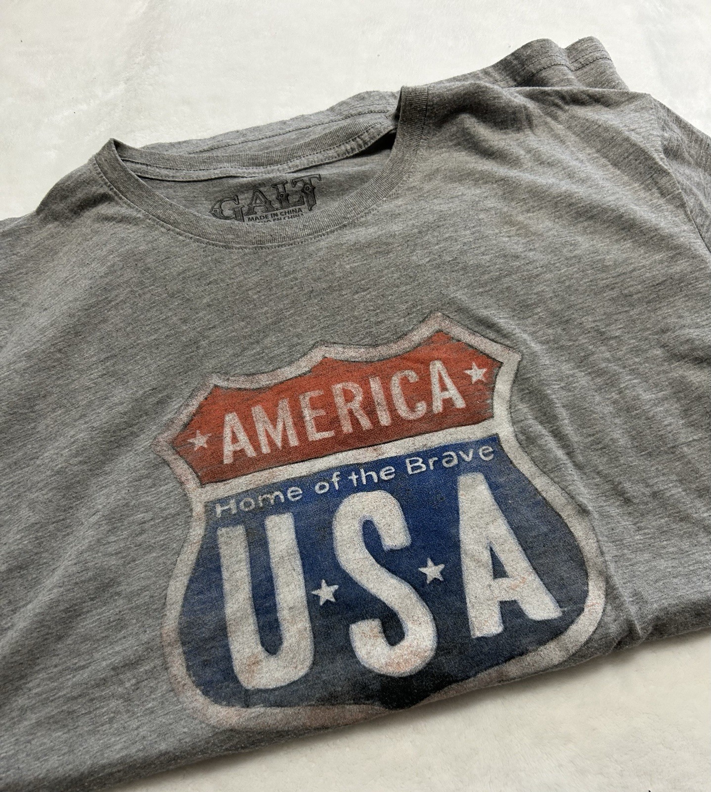GALT America “USA" Men’s Soft Feel TSHIRT Size Large, Preowned gallery