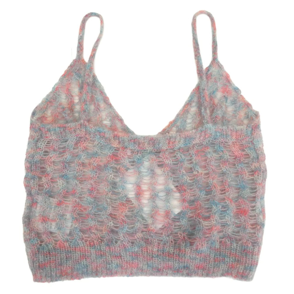 ACNE STUDIOS Mohair Tank Top Bustier Multicolor Wool Nylon S gallery