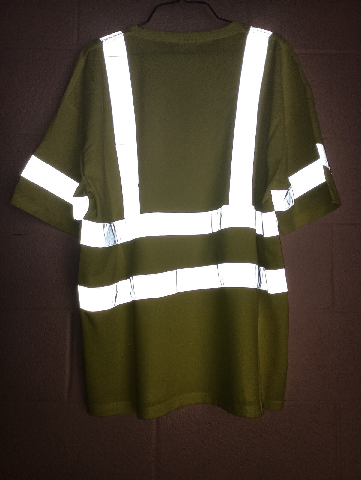 Key Safety Green Hi-Vis Waffle Knit Short Sleeve T-Shirt Mens 3XLR New gallery