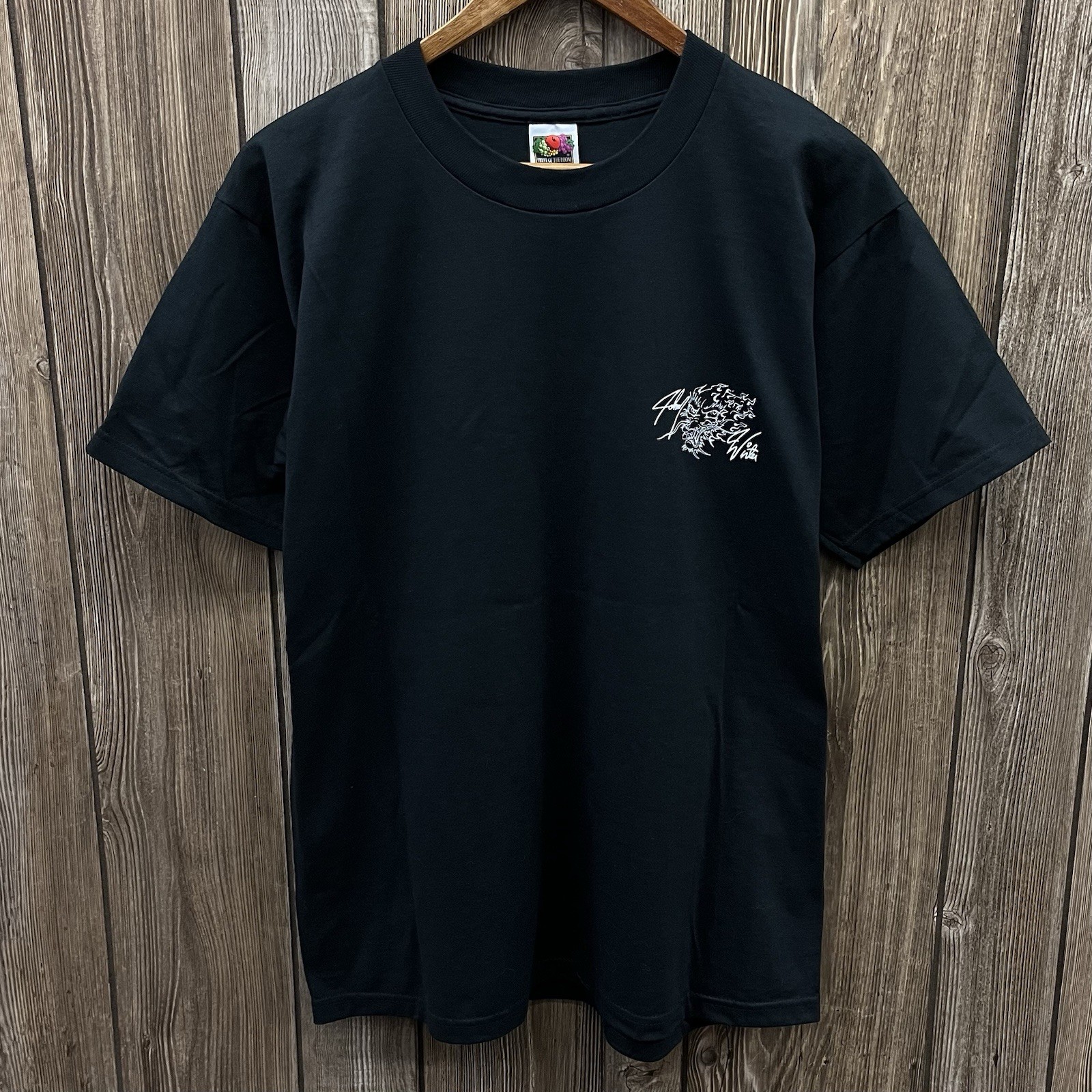 Vintage Johnny Winter Dragon Graphic Band Tee Shirt Black 90s Guitar Mens Large gallery