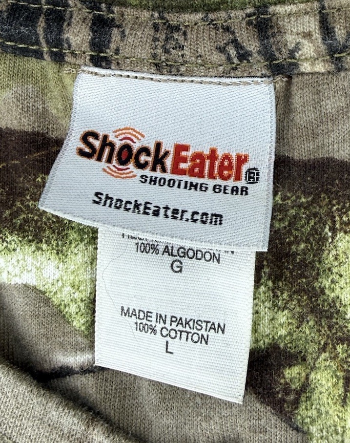SHOCKEATER Shooting Gear Camouflage Shirt Men’s Sz L Camo gallery