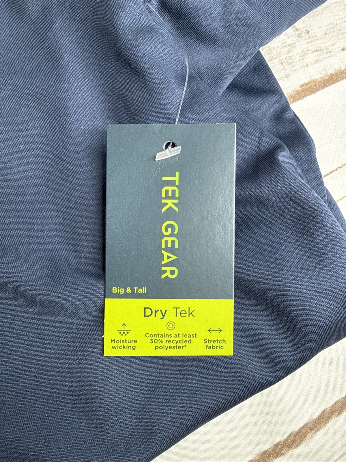 Tek Gear Dry Tek T-Shirt Short Sleeve Crew Neck Athletic Dress Blue Men's XLT gallery