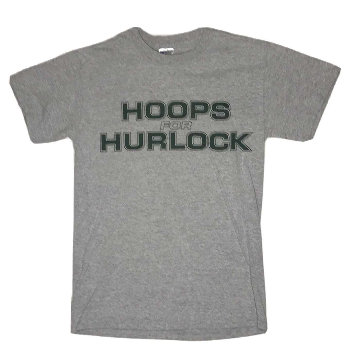 Hoops For Hurlock Shirt Adult Small Gray Graphic Tee Lightweight Gildan Mens gallery