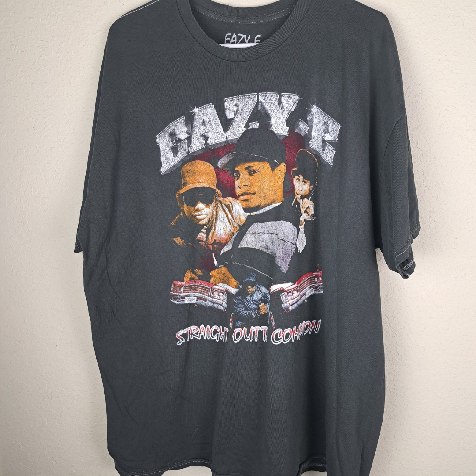 Eazy E Straight Outta Compton Tshirt Faded Black 0x/1x gallery