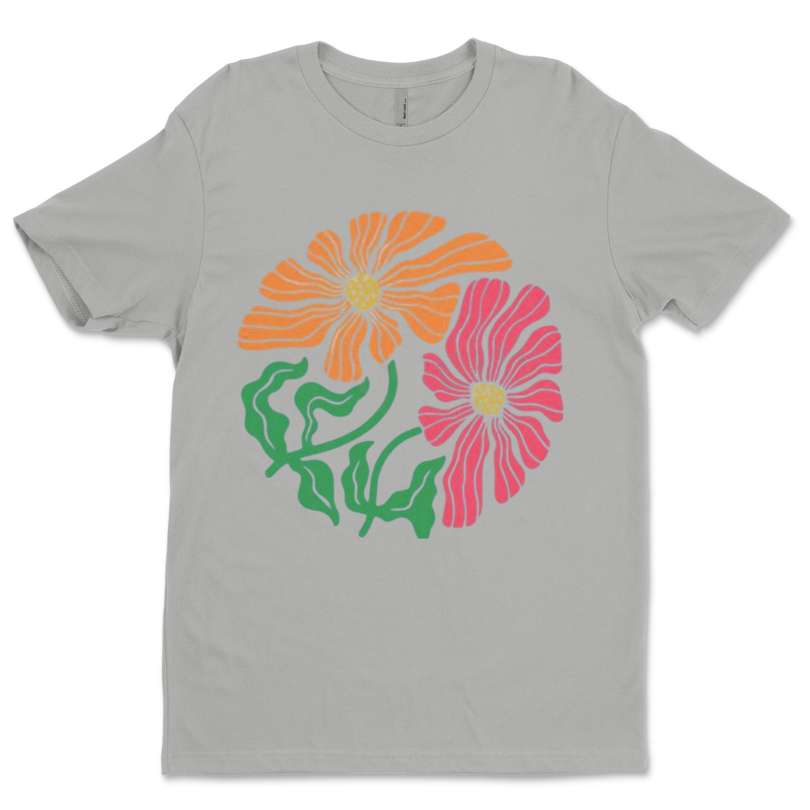 DTF flowers/ Custom Unisex Soft Style T-Shirts, Next Level- Cotton gallery