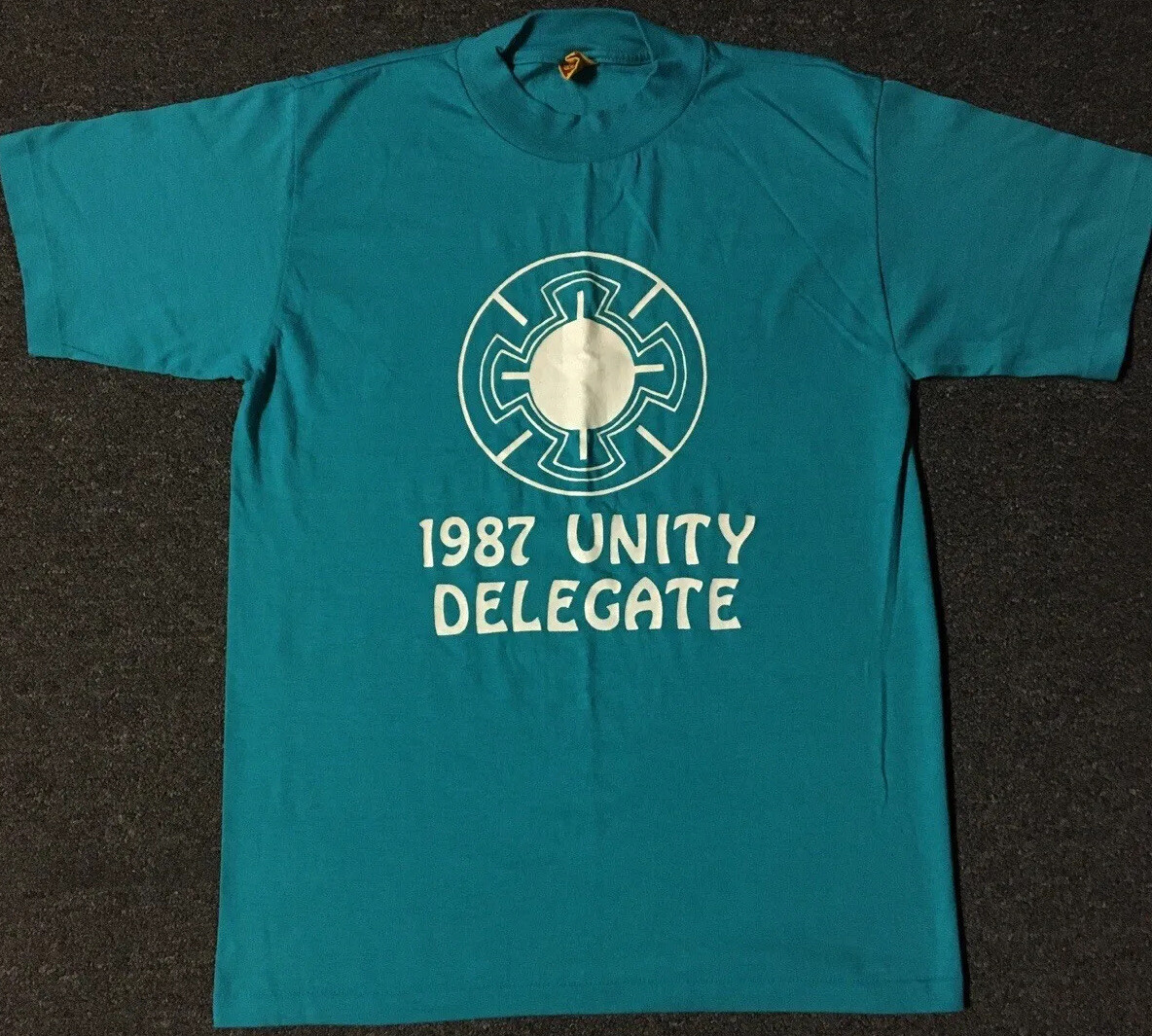 Vtg 80s Unity Delegate Shirt S USA World Peace Nature Friend Kindness Grunge 90s