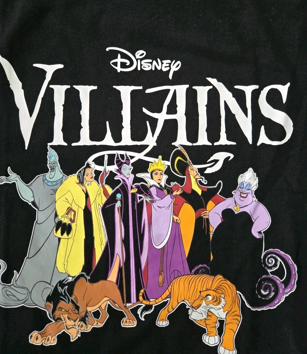 MEDIUM DISNEY VILLAINS Black Unisex Tee Shirt Brand New W Tags gallery