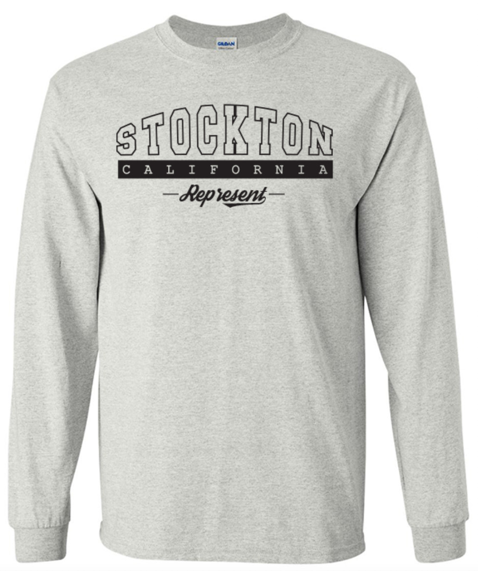 Stockton California State T-Shirt Long Sleeve Graphic Tees Unisex Apparel gallery