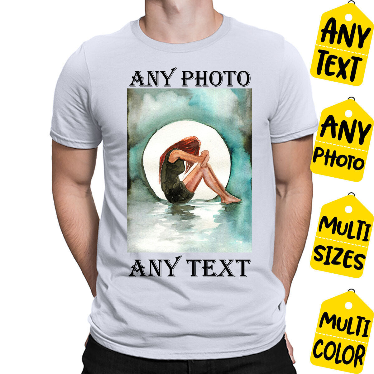 Personalised T Shirt Custom Photo Logo Text Printed Stag do Hen Party 1T9A5 gallery