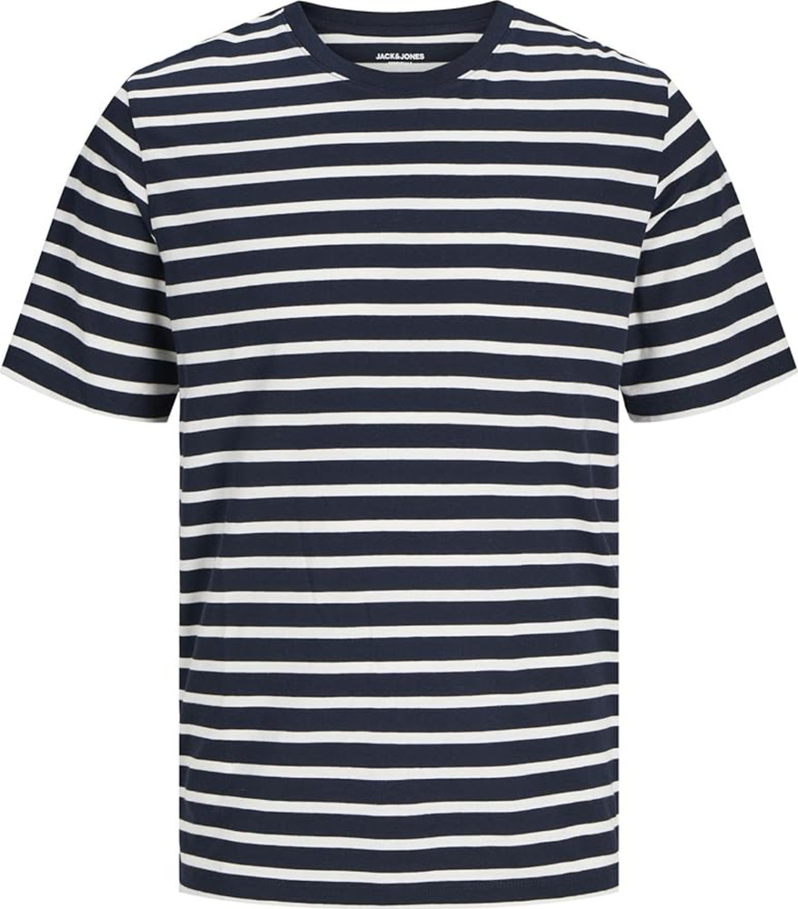 Jack & Jones Men's Jjeorganic Basic Short Sleeve Striped T Shirt Tee Size XL NWT