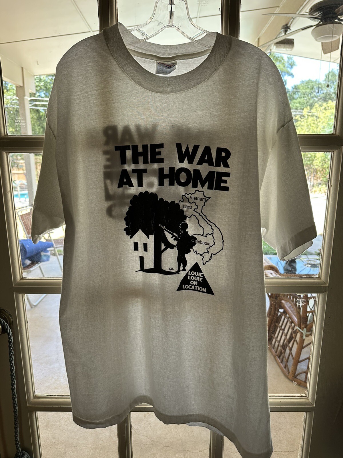 Vtg 1996 WAR AT HOME Movie Film CREW T Shirt Production 90s Single Stitch Drama gallery