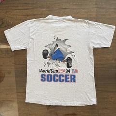 1994 World Cup Nutmeg Breakthrough Striker Dog T Shirt Large