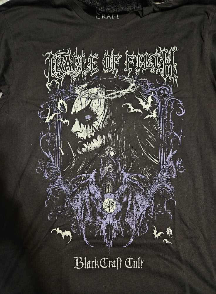Remake Cradle of Filth band Black Craft Cult Rare Design Black T shirt NH27105