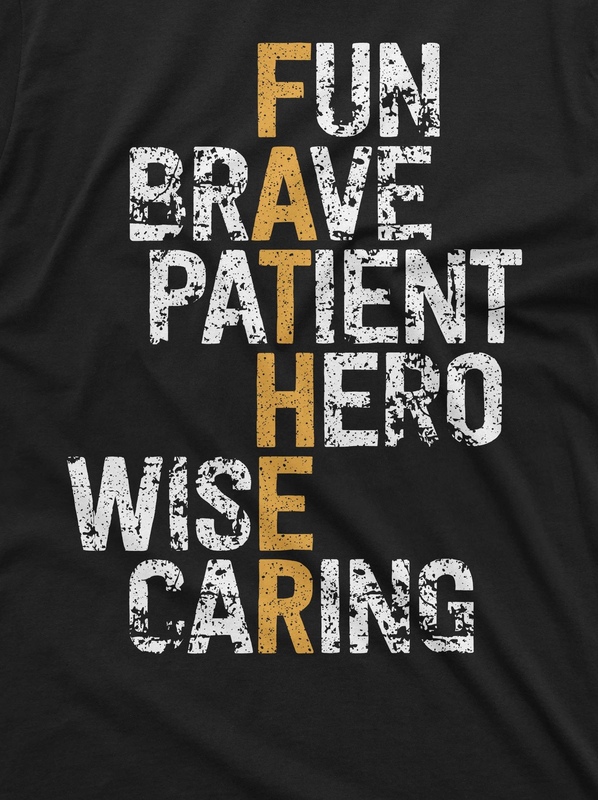 Mens Father definition shirt Father's day Brave Patient hero wise caring dad tee gallery