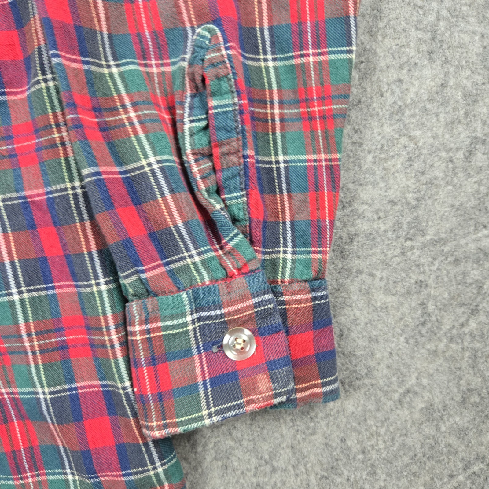 Vintage Selkirk Shirt Mens Small Red 70s 80s Button Up Plaid Woven Flannel USA gallery