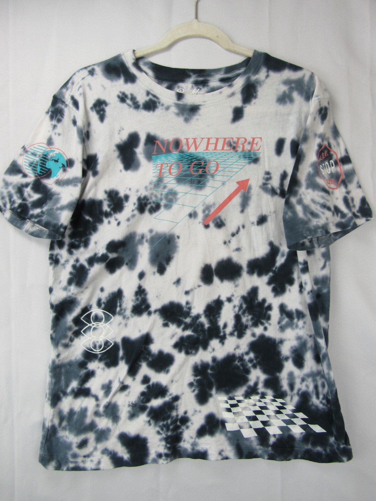 Brooklyn Cloth Tie Dye Men M T-Shirt No Where to Go Psychedelia Trippy Hippie S* gallery