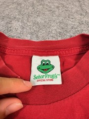 Vintage Senor Frogs Skateboards T Shirt Mens Large Y2K Red