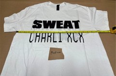 NEW Authentic Charli XCX & Troye Sivan “Sweat” Tour Reversible Tee Shirt White