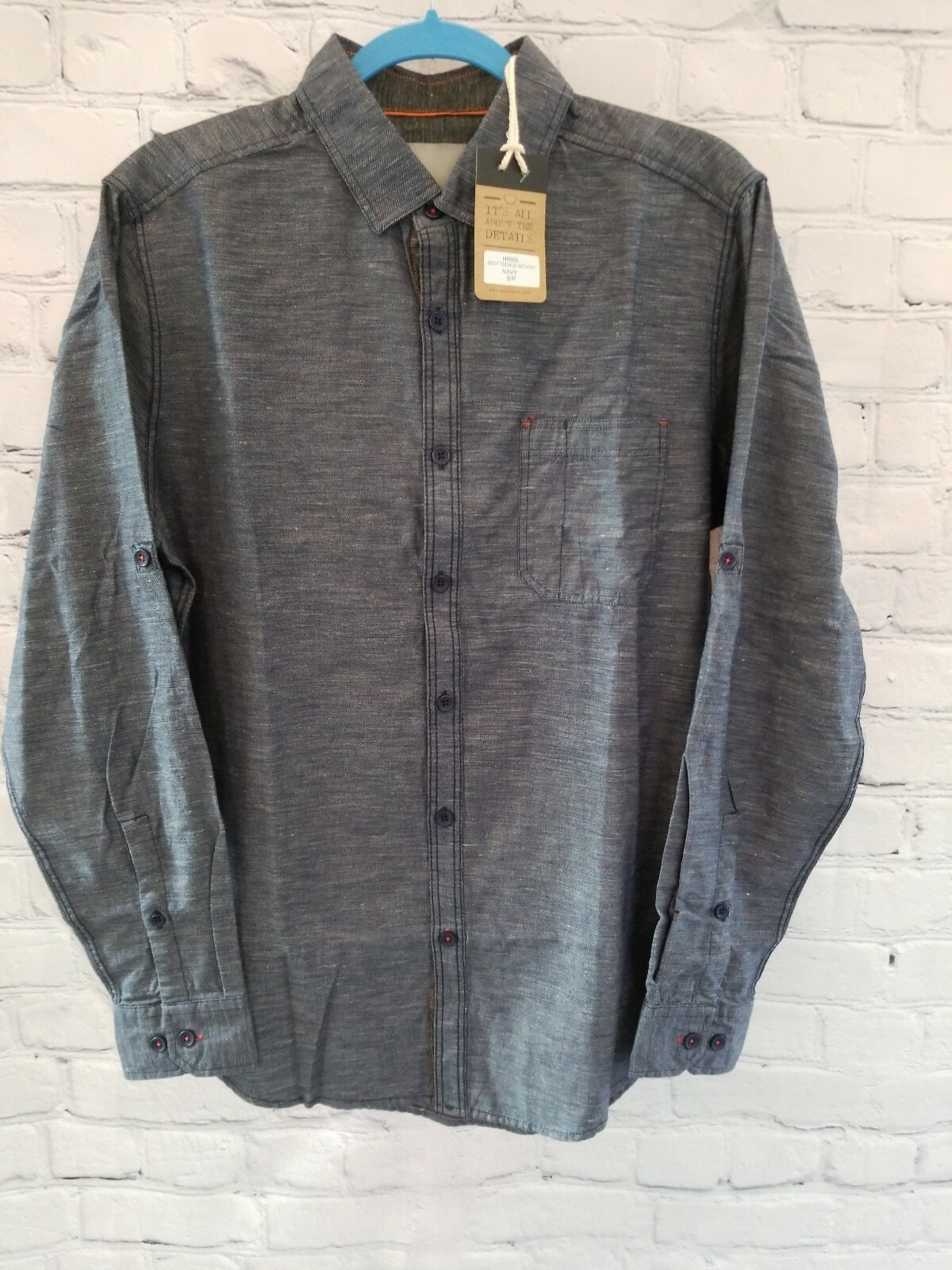 Salute Adult / Men's long Sleeved Collar button Up Woven Dress shirt Brand NEW gallery