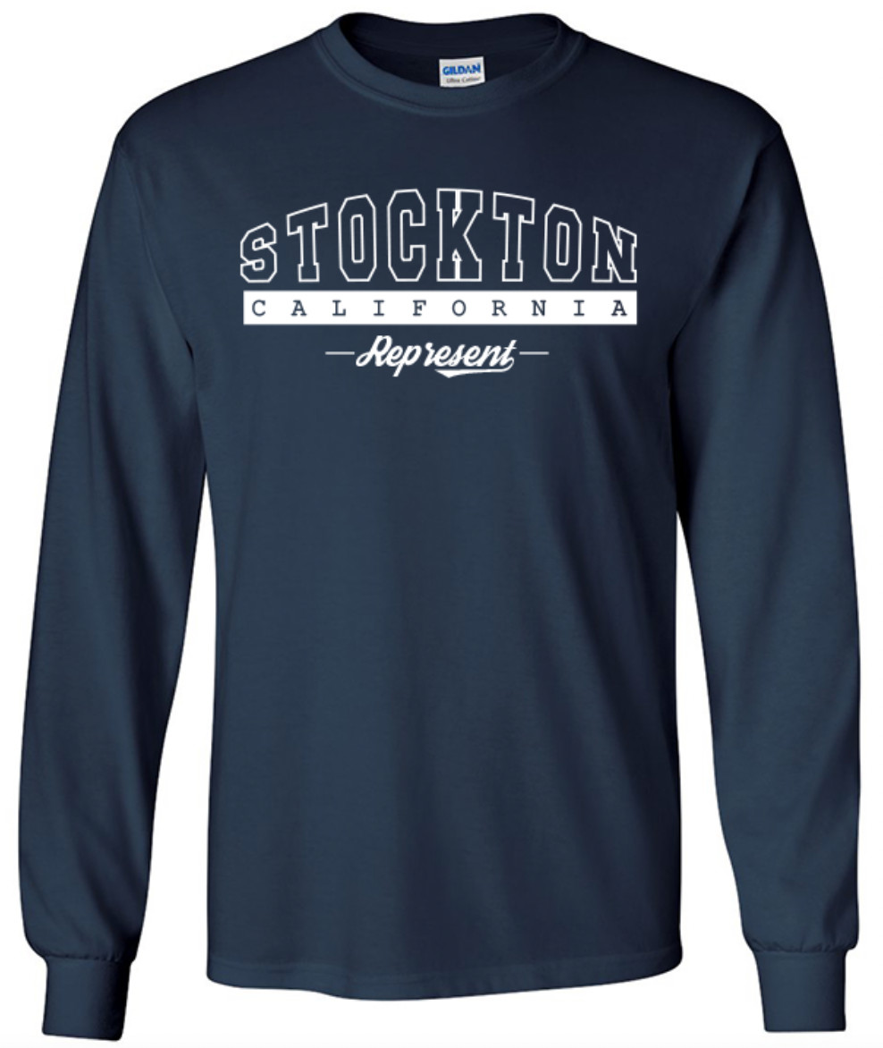 Stockton California State T-Shirt Long Sleeve Graphic Tees Unisex Apparel gallery