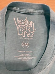 Vacation for Life S Blue Beach Bound T-Shirt NWOT