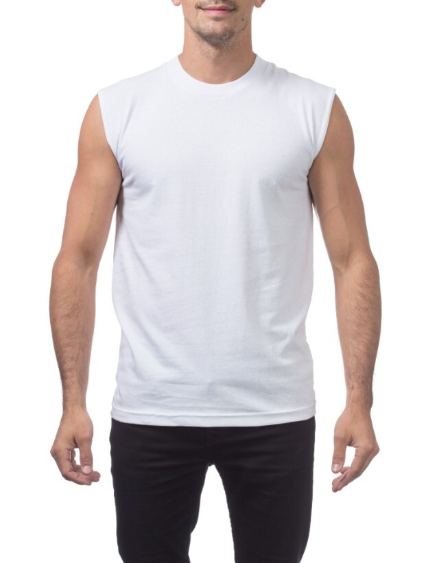 3 PACK PROCLUB MENS COMFORT MUSCLE TEE PRO CLUB CASUAL SLEEVELESS SHIRT GYM gallery