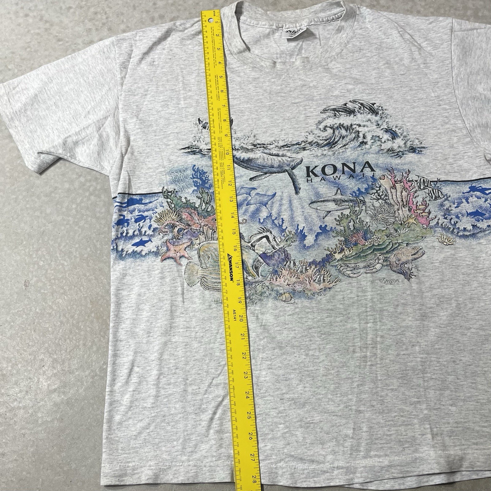 Vintage Nature Shirt XL San Segal Wrap Around Animal Sea Ocean Single Stitch Art gallery