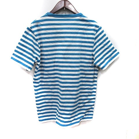 Journal Standard Tshirt Cut and Sew Border Short Sleeve L Blue White /YI Men's gallery