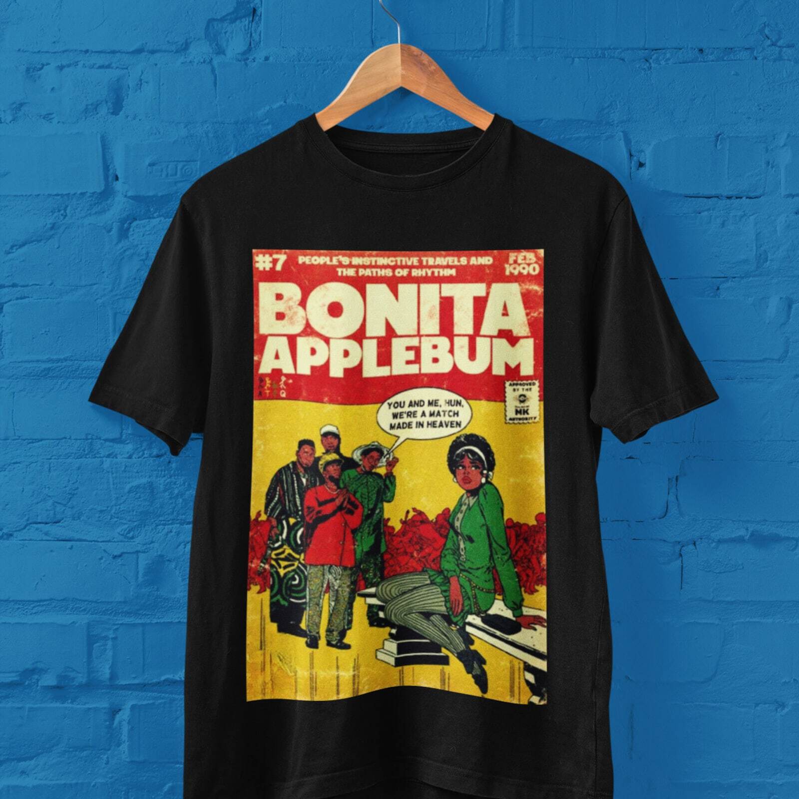 A Tribe Called Quest Shirt, Bonita Applebum! Album, 80s 90s Hip Hop RB, gallery