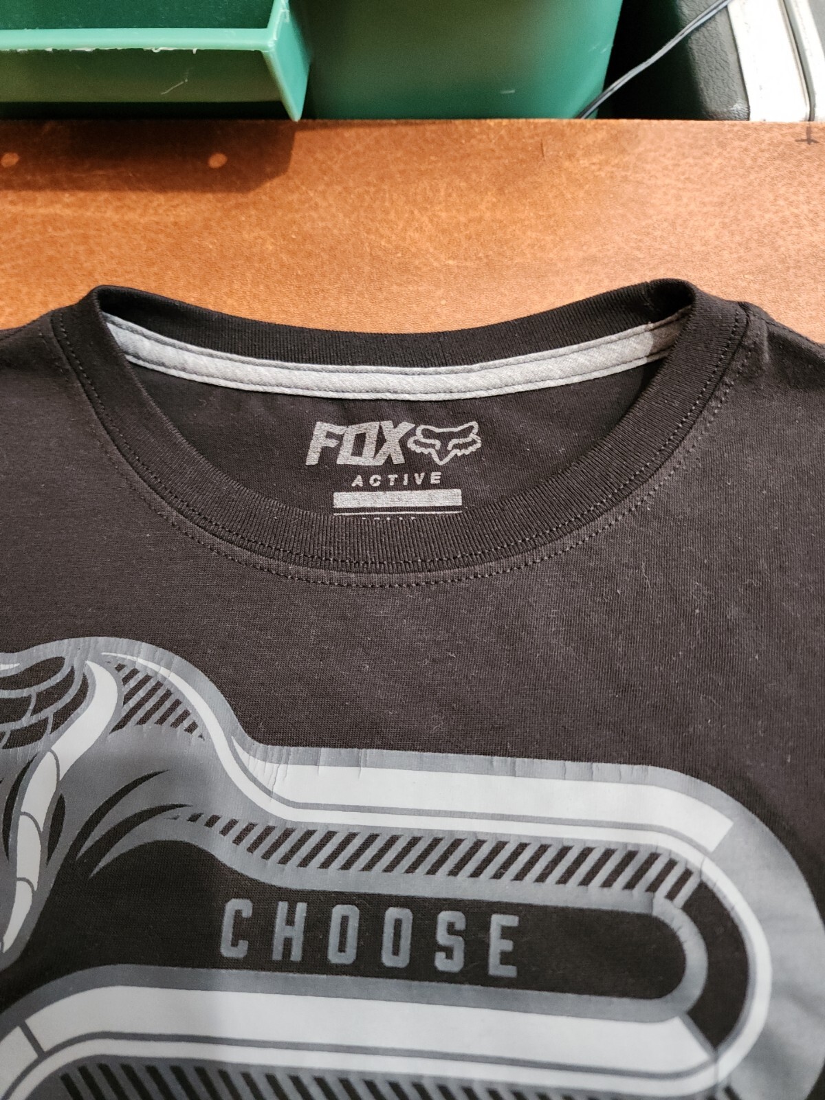 Fox Racing Men's LARGE Fox Tech Black 'Choose Your Own Path' T-shirt EUC. SB13 gallery