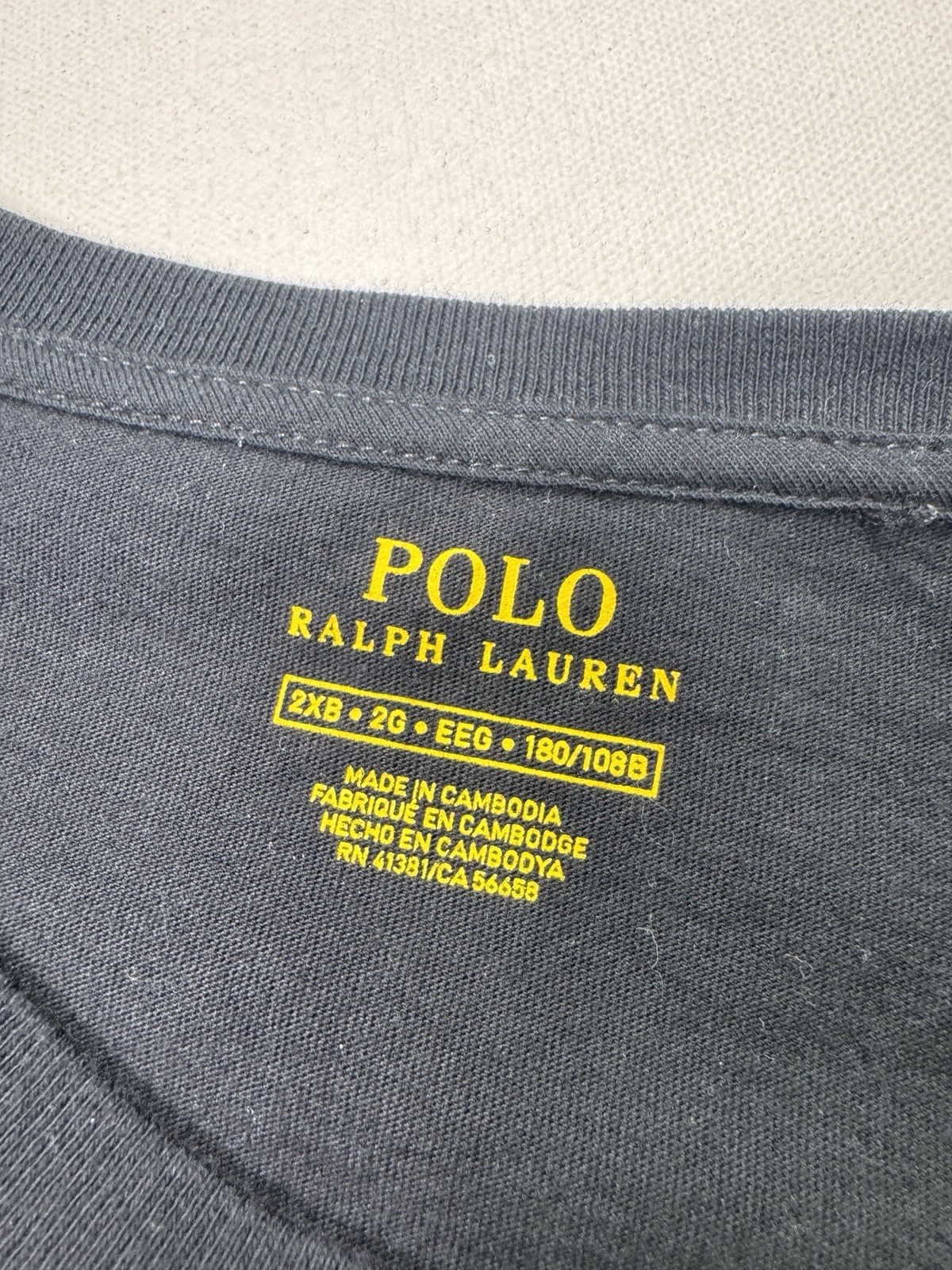 Polo Ralph Lauren Men’s 2XB Black Red Pony T-Shirt Classic Modern Casual Street gallery