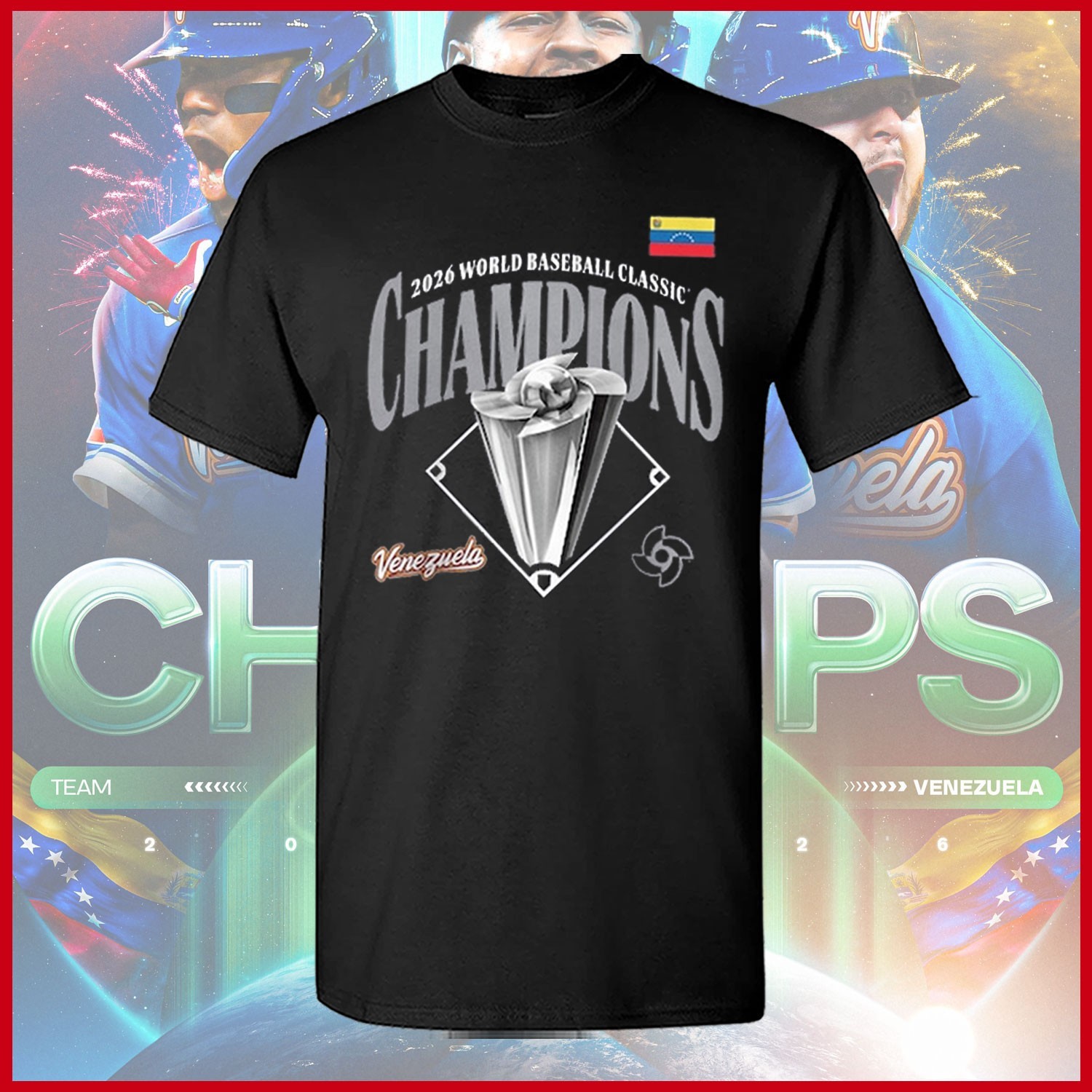 HOT HOT - Venezuela Baseball 2026 World Baseball Classic Champions T-shirt gallery