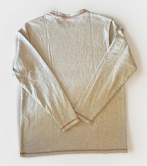 Johnston & Murphy Long Sleeve Casual Pullover Shirt Oatmeal Men’s Sz M EUC