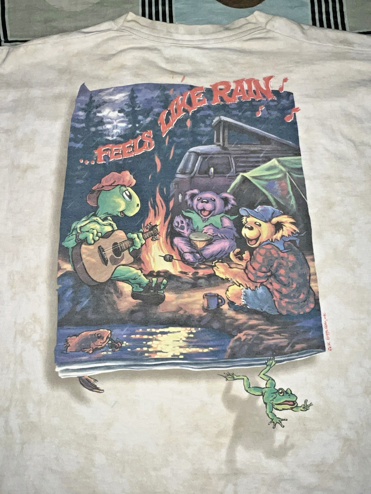 Vintage 1995 Liquid Blue Grateful Dead L.L. Rain/L.L. Bean XL shirt (rare) gallery