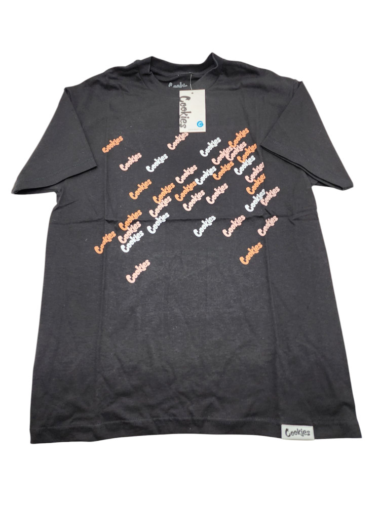 Cookies T Shirt MEDIUM Triple Beam Short Sleeve SST Black/Cream NWT