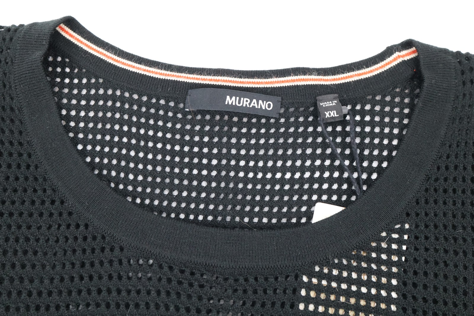 Murano Wanderin West Mesh Tank Top XXL Black Sleeveless Knit NWT gallery