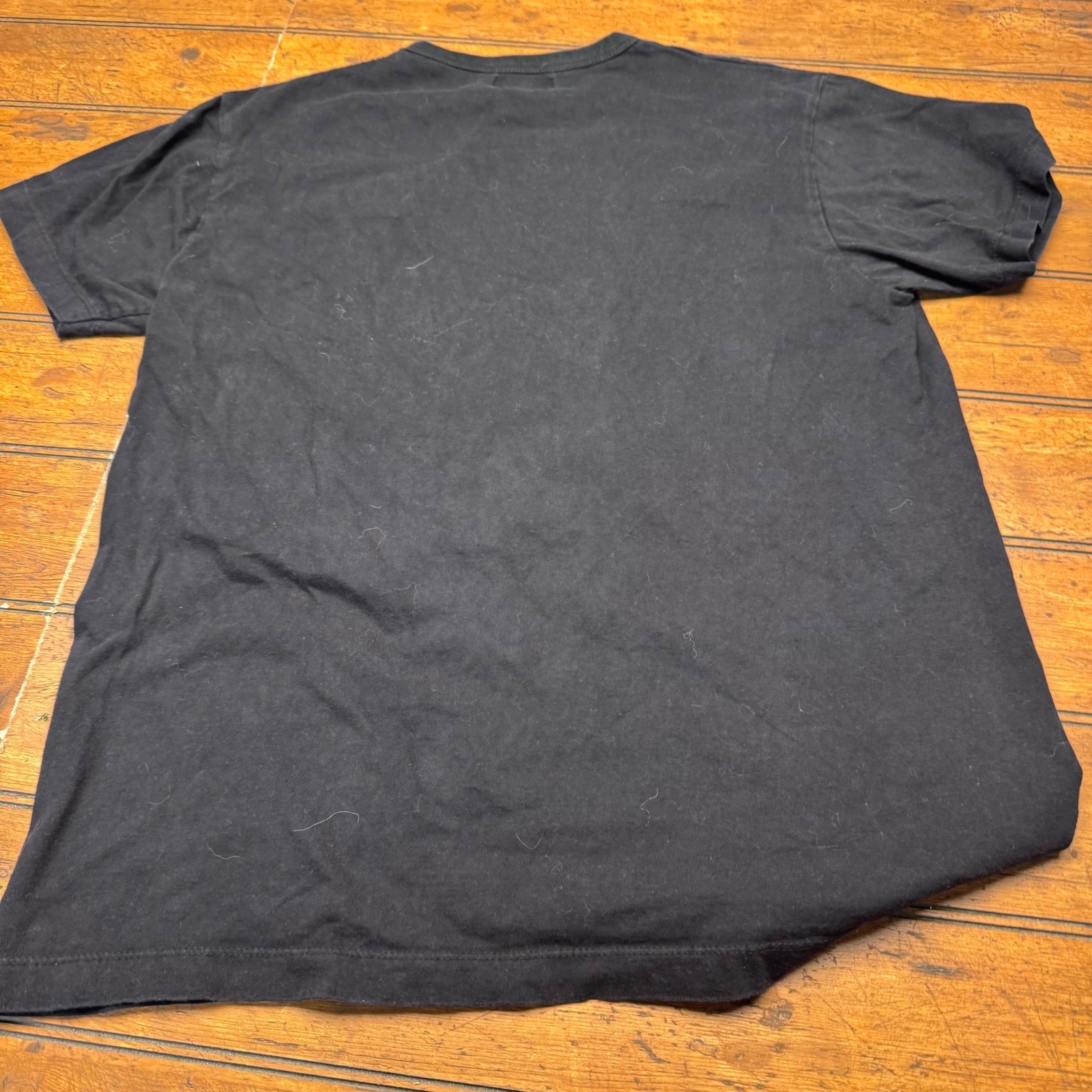 Jack & Jones Mens Graphic Logo T-Shirt Black Crew Neck Short Sleeve Tee Cotton gallery