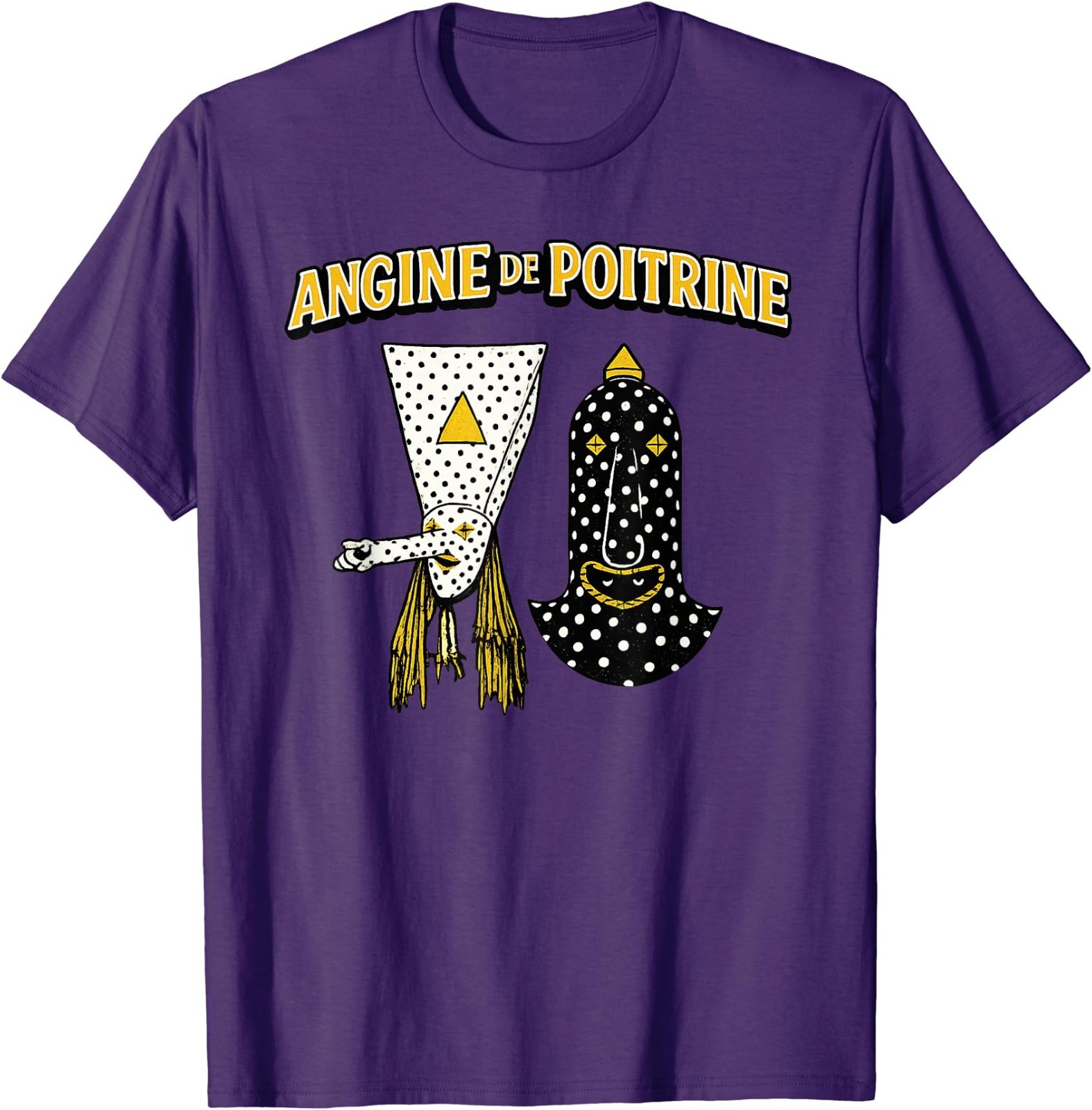 Angine De Poitrine Band Tee Vintage Music Fans Masked T-Shirt gallery