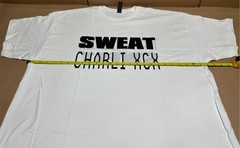 NEW Authentic Charli XCX & Troye Sivan “Sweat” Tour Reversible Tee Shirt White