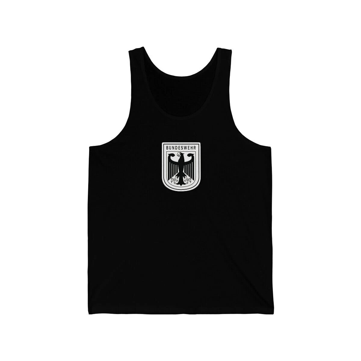 GERMAN MILITARY TANK TOP SHIRT BUNDESWEHR BLACK COTTON PHYSICAL TRAINING P.T.U gallery