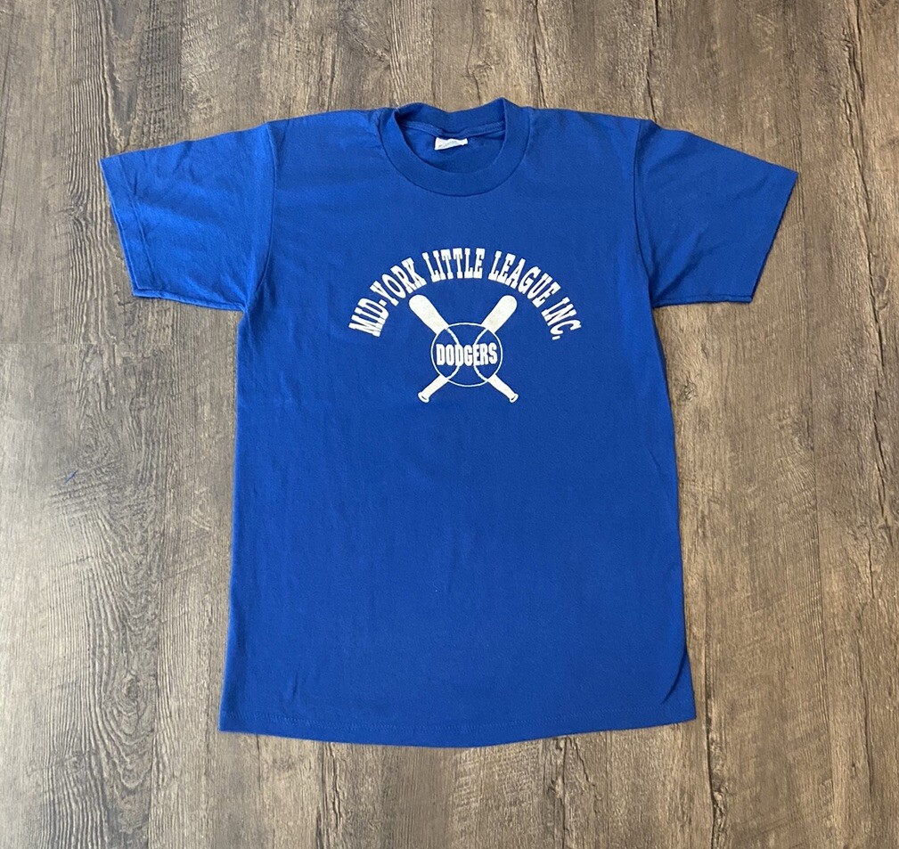 VTG Mid-York Little League Men’s T-Shirt Medium Single Stitch Graphic Print USA