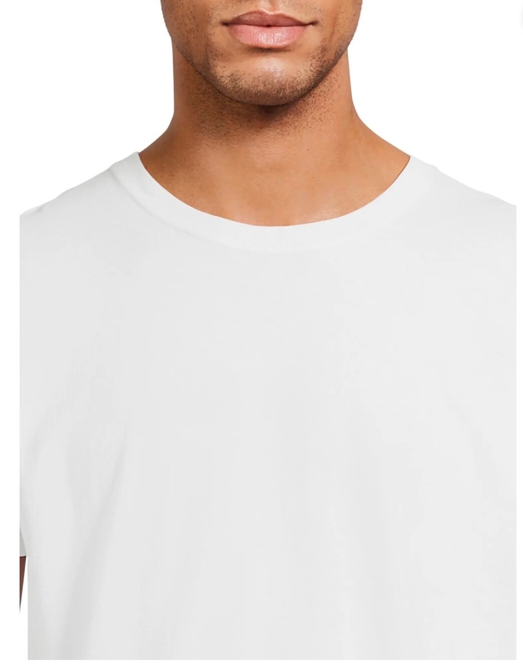 Athletic Works Men's 100% Cotton White T Shirt Loose Fit -Choose Size -NWT gallery