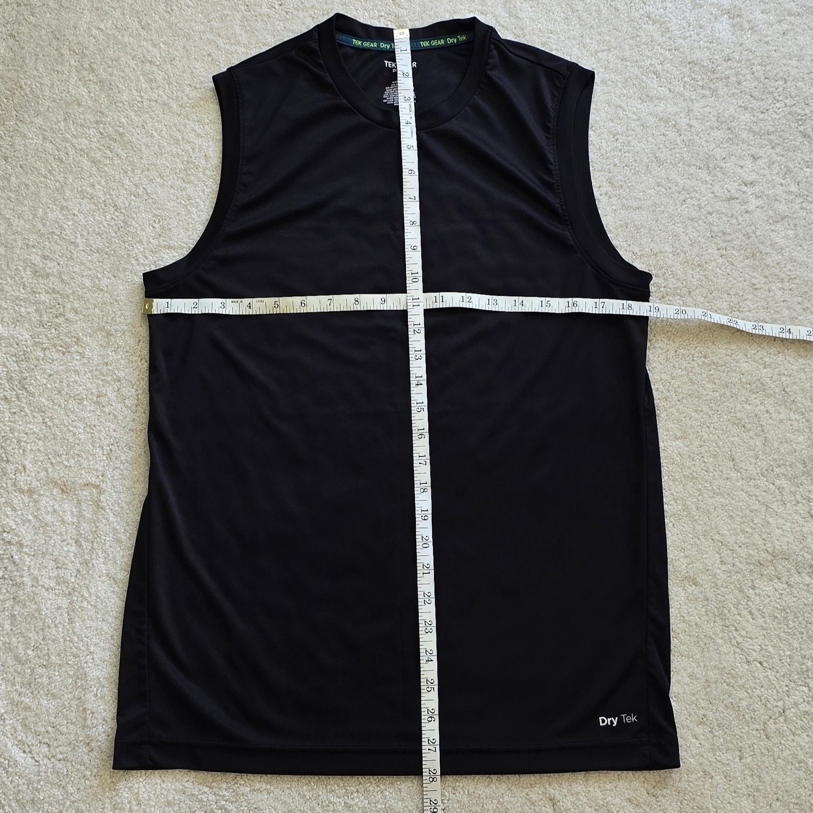 Tek Gear Dry Tek Sleeveless Performance Shirt Navy Men's L gallery