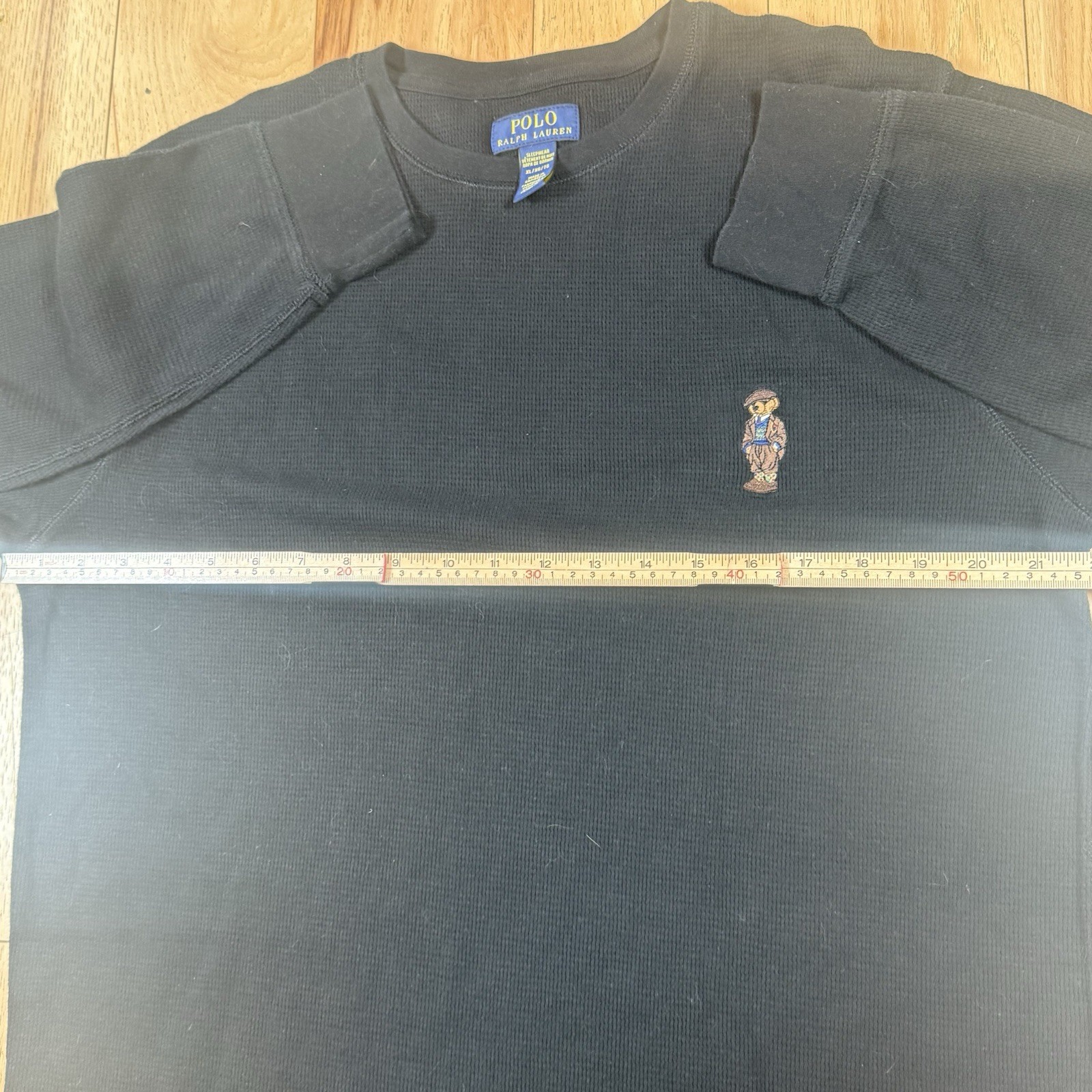 Polo Ralph Lauren Formal Bear Thermal Shirt Mens XL gallery