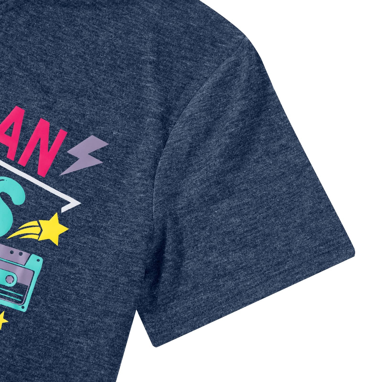 80s Women's T-Shirt I’m an 80’s Kinda Girl Retro Graphic Tee, Dark Blue, XL gallery