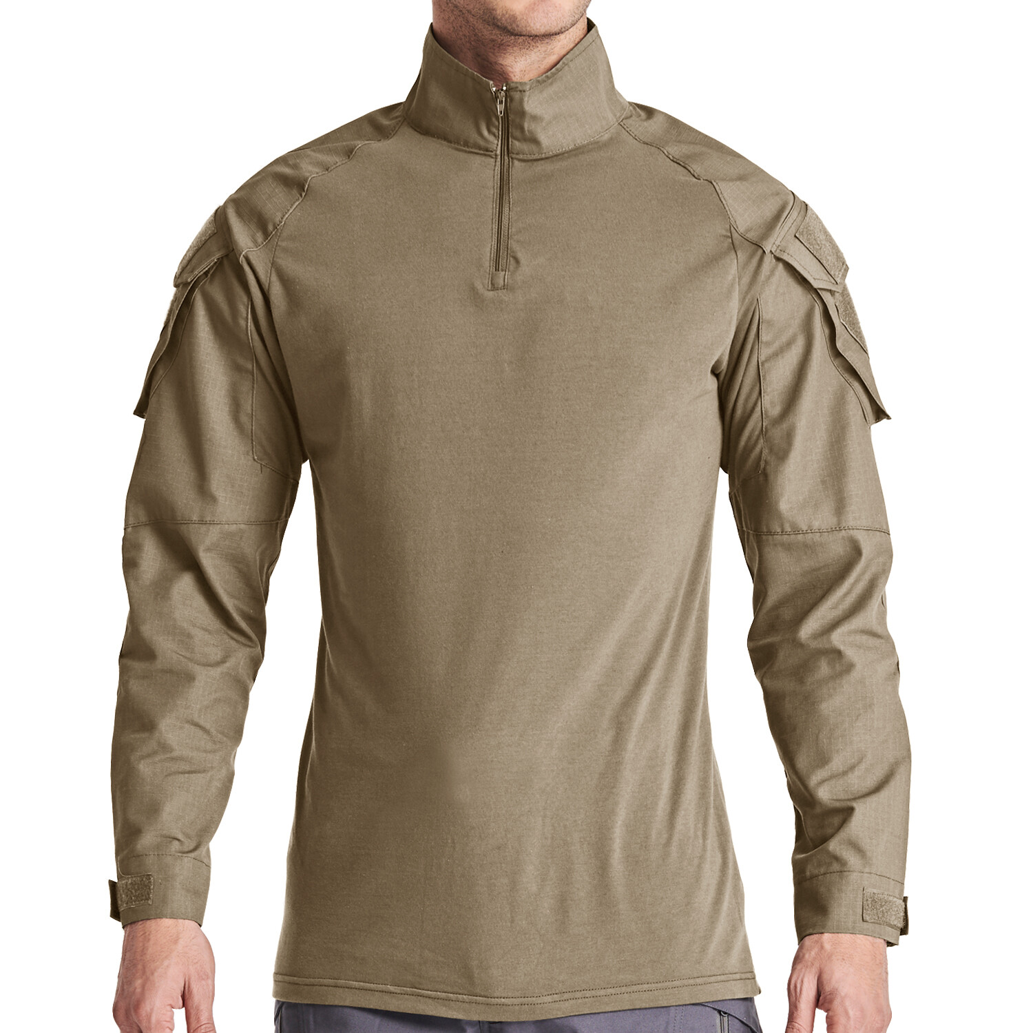 Men's Firm Shirts Training Atheletic Training Shirts 1/4 Zip Ripstop Cargo Work gallery