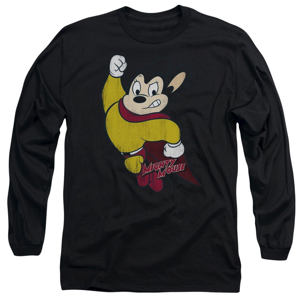 Mighty Mouse Classic Hero Men’s T-Shirt Distressed Officially Licensed S-5XL Tee gallery